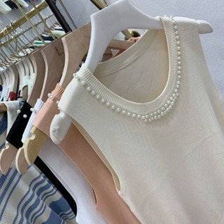 เสื้อสายเดี่ยว ผ้าถัก ทรงหลวม 80-200 ลูกปัด สําหรับผู้หญิง 23.9.12 80-200