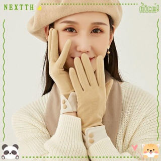 Nextth ถุงมือ ผ้ากํามะหยี่ กันลื่น ให้ความอบอุ่น สไตล์เยอรมัน สําหรับผู้หญิง