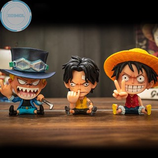 Xo94ol โมเดลฟิกเกอร์อนิเมะ ONE PIECE Sitg Big Head ขนาด 9 ซม. ของเล่น ของขวัญ สําหรับเด็ก