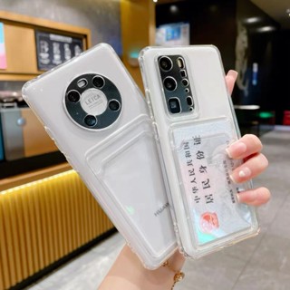 เคสโทรศัพท์ เคสซิลิโคน เคสใส กันกระแทก พร้อมช่องใส่บัตร สําหรับ Realme 11 pro plus c30 c30s c31 c35 c3 c53 9pro plus C51