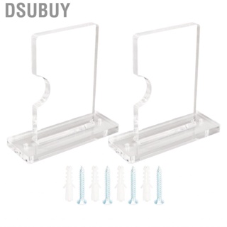 Dsubuy Wall Fishing Pole Holder  Acrylic Bracket Space Saving for Home