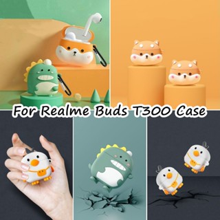 พร้อมส่ง!  เคสหูฟัง แบบนิ่ม ลายการ์ตูน สําหรับ Realme Buds T300 T300