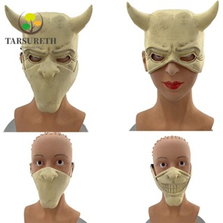 Tarsureth ผ้าคลุมหัวคอสเพลย์ ลาเท็กซ์ ใช้ซ้ําได้ สําหรับปาร์ตี้ฮาโลวีน