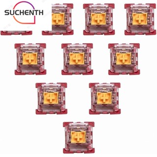 Suchenth สวิตช์คีย์บอร์ดเล่นเกม 3 Pin สีแดง 35 ชิ้น