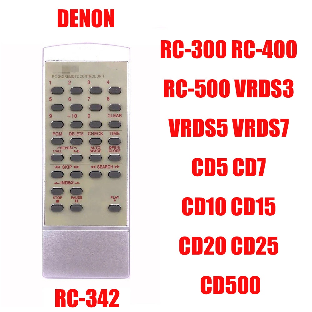 ใหม่รีโมทคอนโทรล RC-342 สําหรับ TEAC RC-300 RC-400 RC-500 VRDS3 VRDS5 VRDS7 CD5 CD7 CD10 CD15 CD20 C