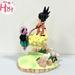 Goldensquare ฟิกเกอร์ PVC รูปปั้น Dragon Ball Son Goku Chichi Somersault Cloud Chibi ขนาด 9 ซม. ของเล่นสําหรับเด็ก