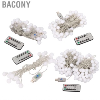 Bacony Christmas String Lights  Safe Adjustable Brightness Plug in Warm White Timer Function and Play  with  for Outdoor