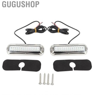 Gugushop 2pcs 42LED Boat Transom Light 10‑36V IP68  1500LM Super Bright Marine