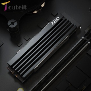 Tcuteit หม้อน้ํา SSD M.2 อลูมิเนียมอัลลอย M.2 สําหรับ NVME M.2 2280 SSD