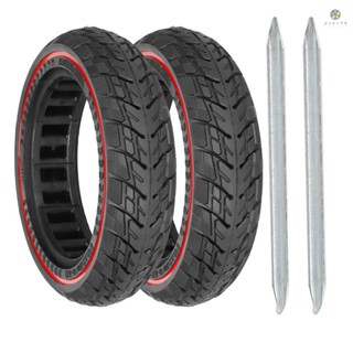 Pcexpert)ulip ยางล้อรถสกูตเตอร์ไฟฟ้า หน้า หลัง 8.5 นิ้ว 8 1/2x2 50/75-6.1 2 ชิ้น พร้อมชะแลงเหล็ก 2 ชิ้น และตัวดูดซับแรงกระแทก