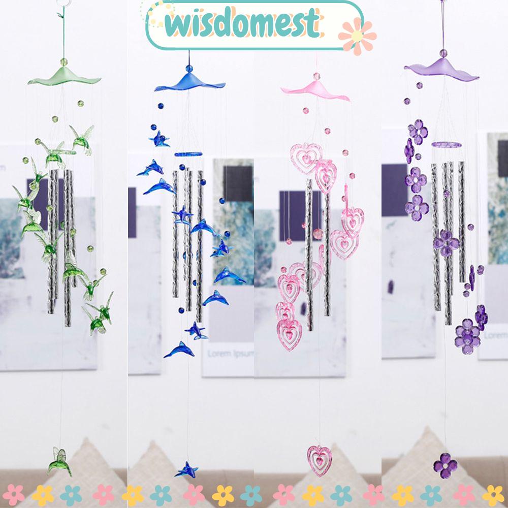 Wisdomest โมบายกระดิ่งลม สําหรับแขวนตกแต่งสวน ในร่ม กลางแจ้ง