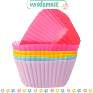 Wisdomest แม่พิมพ์ซิลิโคน สําหรับทําคัพเค้ก มัฟฟิน DIY