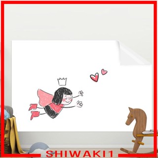 [Shiwaki1] แผ่นสติกเกอร์กระดานไวท์บอร์ด ใช้ง่าย ลอกออกได้ สําหรับติดตกแต่งผนังบ้าน ห้องเรียน