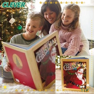 Clever หนังสือป๊อปอัพจัมโบ้ แบบป๊อปอัพ พร้อมไฟ และเสียง ปกแข็ง ตอนกลางคืน ก่อนวันคริสต์มาส แนวสร้างสรรค์ ของขวัญ สําหรับวันคริสต์มาส