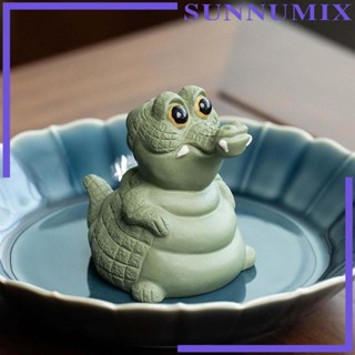 [Sunnimix] รูปปั้นจระเข้จิ๋ว สําหรับตกแต่งห้องชา