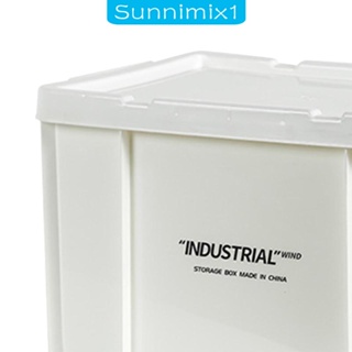 [Sunnimix1] กล่องเก็บของ อเนกประสงค์ แบบพกพา พร้อมฝาปิด ทนทาน สําหรับโรงรถ ตั้งแคมป์ บ้าน RV