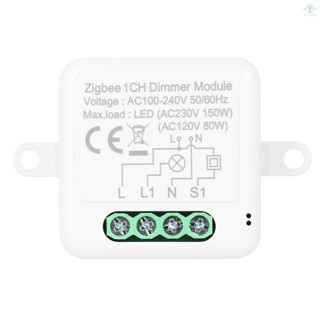 Zigbee Dimmer Switch Module App Remote Control Curtain Switch Works with Alexa Google Home 2 Gang Switch