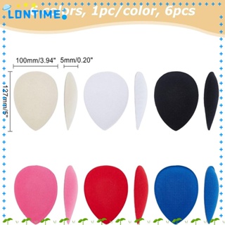 Lontime ฐานหมวกค็อกเทล ทรงหยดน้ํา 6 สี 13x10 สําหรับผู้หญิง 6 ชิ้น