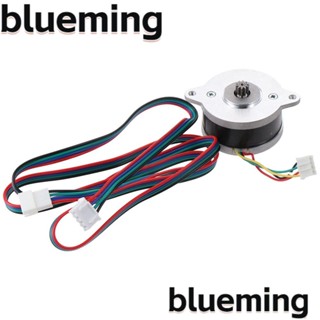 Blueming2 สเต็ปมอเตอร์สเต็ปเปอร์ มอเตอร์แพนเค้ก ทองแดง ทรงกลม พลาสติก สีเงิน ขนาดเล็ก ทนทาน สําหรับเครื่องพิมพ์ Nema14