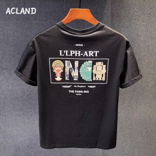 Acland เสื้อยืดผู้ชาย ผู้ชายเสื้อเชิ้ต เสื้อยืด ผ้านุ่ม ใส่สบาย ไม่หด ไม่ต้องรีด MTX2390KHH 37Z230912