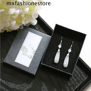 Mxfashione เครื่องประดับ ต่างหู ห้อยจี้ ลายดอกไม้ สไตล์ฮั่นฝู แฟชั่นเรโทร สําหรับผู้หญิง