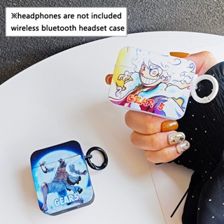 กล่องหูฟังบลูทูธไร้สาย ทรงสี่เหลี่ยม ลายการ์ตูนลูฟี่ One Piece สําหรับ Airpods 1 2nd 3 Pro Pro2 Airpodspro Generation