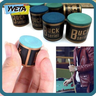 Yveta ชอล์กไม้คิว แคลเซียมคาร์บอเนต สีฟ้า เขียว แดง กันลื่น อุปกรณ์เสริม สําหรับเล่นสนุ๊กเกอร์ บิลเลียด ในร่ม 2 ชิ้น ต่อชุด