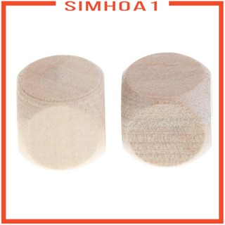 [Simhoa1] ลูกเต๋าไม้เปล่า 16 มม. สําหรับตกแต่งงานหัตถกรรม DIY 50 ชิ้น 16 มม.