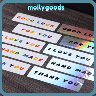 Moilyhd สติกเกอร์ Thank You แฮนด์เมด ขนาดเล็ก สําหรับตกแต่งบรรจุภัณฑ์ 240 ชิ้น