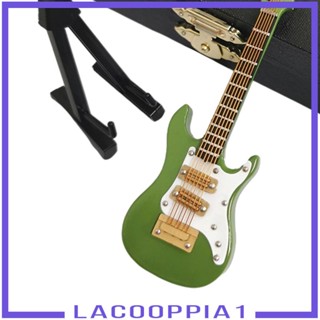 [Lacooppia1] โมเดลกีตาร์ไฟฟ้าไม้ ขนาดเล็ก สําหรับตกแต่งโต๊ะ