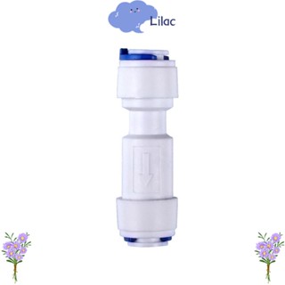 Lilacs วาล์วตรวจสอบ พลาสติก สีขาว ท่อ 1/4 นิ้ว ไม่ย้อนกลับ 5 ชิ้น