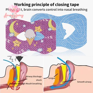 Amongspring&gt; สติกเกอร์เทปปิดปาก ป้องกันการนอนกรน สําหรับเด็ก 20 ชิ้น ต่อถุง