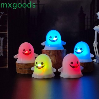 Mxgoods จี้การ์ตูนผี LED ขนาดเล็ก หลากสีสัน สําหรับแขวนตกแต่งวันขอบคุณพระเจ้า