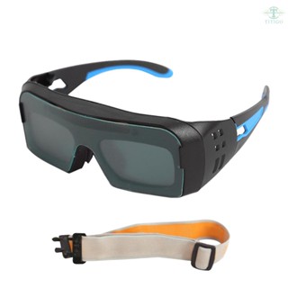 Solar Auto Darkening Welding Glasses Safety Protective Welders Glasses Argon Arc Welding Electric Welding Glasses Practical Welding Glasses Utility Welding Tools