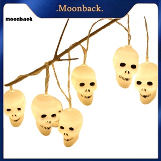 &lt;moonback&gt; โคมไฟ Led 10 ดวง รูปผี ค้างคาว ฟักทอง ปรับได้ ยาว 2 เมตร สําหรับตกแต่งปาร์ตี้ฮาโลวีน