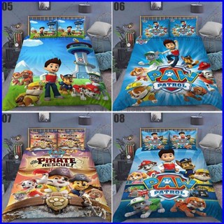 Gp1 ชุดเครื่องนอน ผ้าปูที่นอน ปลอกหมอน ลายการ์ตูน PAW Patrol 3in1 ซักทําความสะอาดได้ สําหรับบ้าน PG1