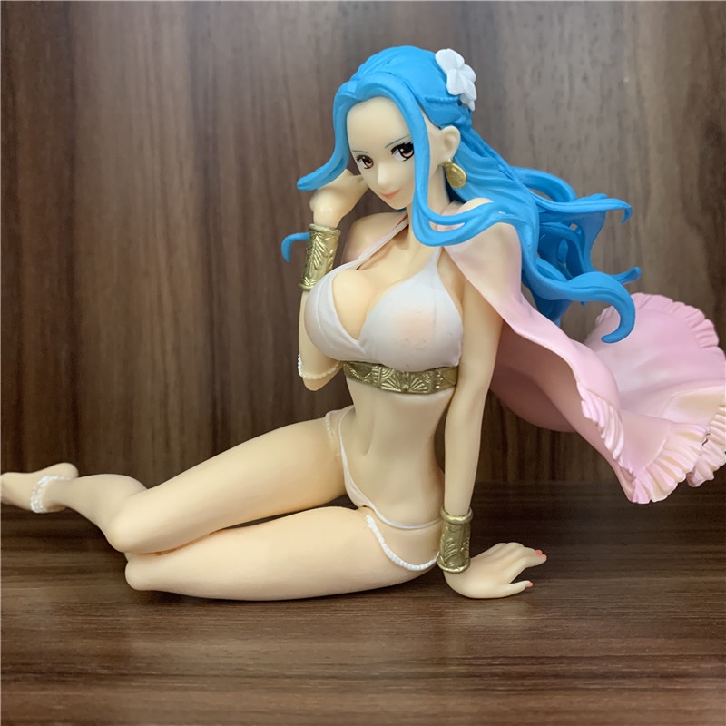 Lover Anime One Piece Figure Vivi Princess Sitting Ver. Mainan Figur Aksi PVC OP Vivi Luffy Sabo Ace