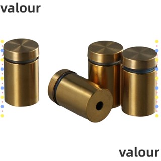 Valour สกรูสเตนเลส สีทอง 3/4 นิ้ว x 1 นิ้ว สําหรับยึดป้ายกระจก