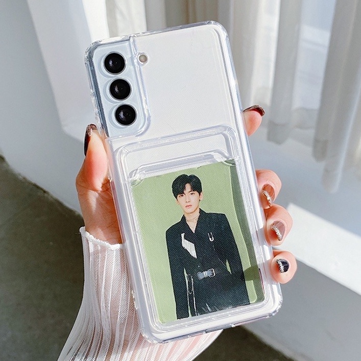 เคสโทรศัพท์ซิลิโคนนุ่ม Tpu เคสใส กล่องใส่การ์ด สําหรับ OPPO Reno8 pro Reno 8z 7z A17 A17K A16 A16K A