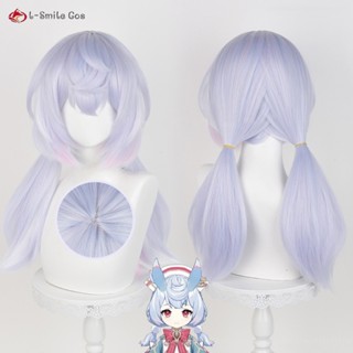 Misscoo Genshin วิกผมสังเคราะห์ ทนความร้อน สีม่วง สีชมพู สําหรับคอสเพลย์