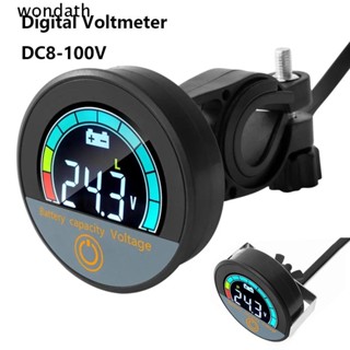 Wonda โวลต์มิเตอร์ดิจิทัล DC8-100V หน้าจอ LCD กันน้ํา ความแม่นยําสูง