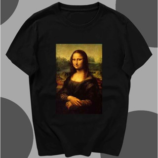 พร้อมส่ง เสื้อยืดแขนสั้น พิมพ์ลาย Mona Lisa Starry Sky Scream Da Vinci Van Gogh Picasso สําหรับผู้ชาย และผู้หญิง