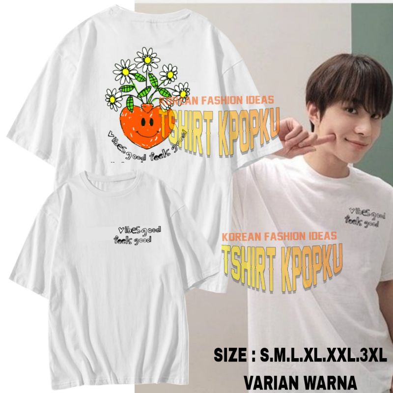 พร้อมส่ง Korean T-Shirt jungwoo nct127 capsule VIBES GOOD