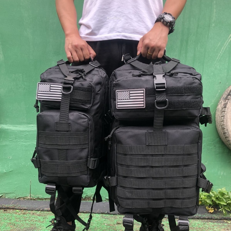 กระเป๋าเป้สะพายหลัง ผ้าไนล่อน กันน้ํา 25 ลิตร 50 ลิตร 1000D สําหรับเดินป่า ตกปลา ตั้งแคมป์ กีฬากลางแจ้ง