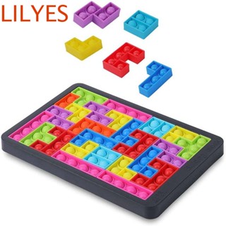 Lilyescub จิ๊กซอว์ปริศนารัสเซีย เกมปลายนิ้ว บล็อก 27 ชิ้น ปริศนาอัจฉริยะ บับเบิลปริศนา ป๊อปเป็ต ของขวัญเด็ก