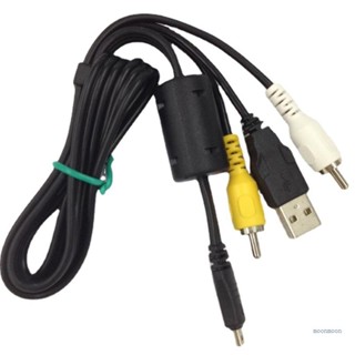 Lucky UC-E6 สายเคเบิลข้อมูล USB 8 Pin พร้อมวิดีโอ AV RCA อเนกประสงค์ สําหรับ CoolPix Fuji Panasonic