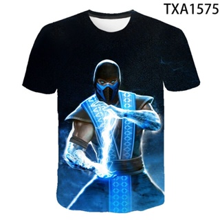 เสื้อยืด พิมพ์ลายเกม Mortal Kombat สไตล์ฮาราจูกุ คลาสสิก 2022