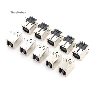 Timehebay ซ็อกเก็ตแจ็ค PCB DIP AD EN Type-B ตัวเมีย 4-Pin มุมขวา 10 ชิ้น