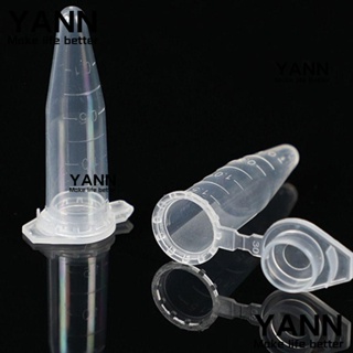 Yann1 หลอดทดลอง โพลีโพรพีลีนธรรมชาติ ปลอดเชื้อ 1.5 มล. 500 ชิ้น