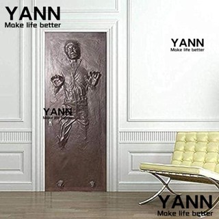 Yann1 สติกเกอร์วอลเปเปอร์ PVC กันน้ํา ขนาด 77X200 ซม. สําหรับตกแต่งห้องนั่งเล่น